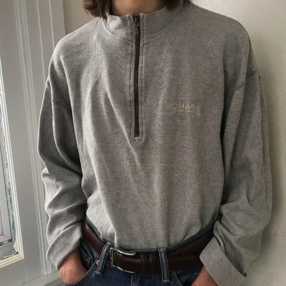 Chaps Ralph Lauren Pullover Sweatershirt 1/4 Zip.